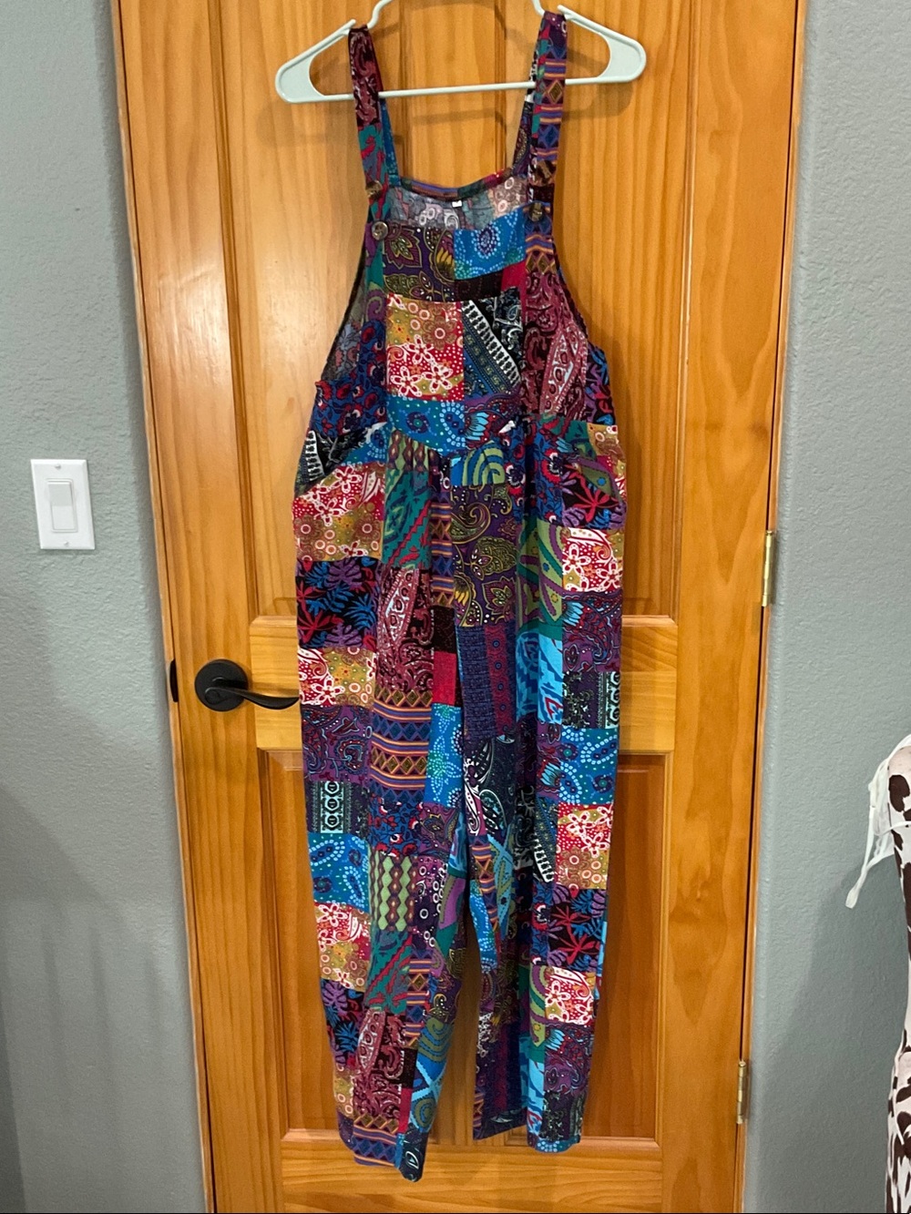 Kids Multicolor Patchwork One-Piece Overalls